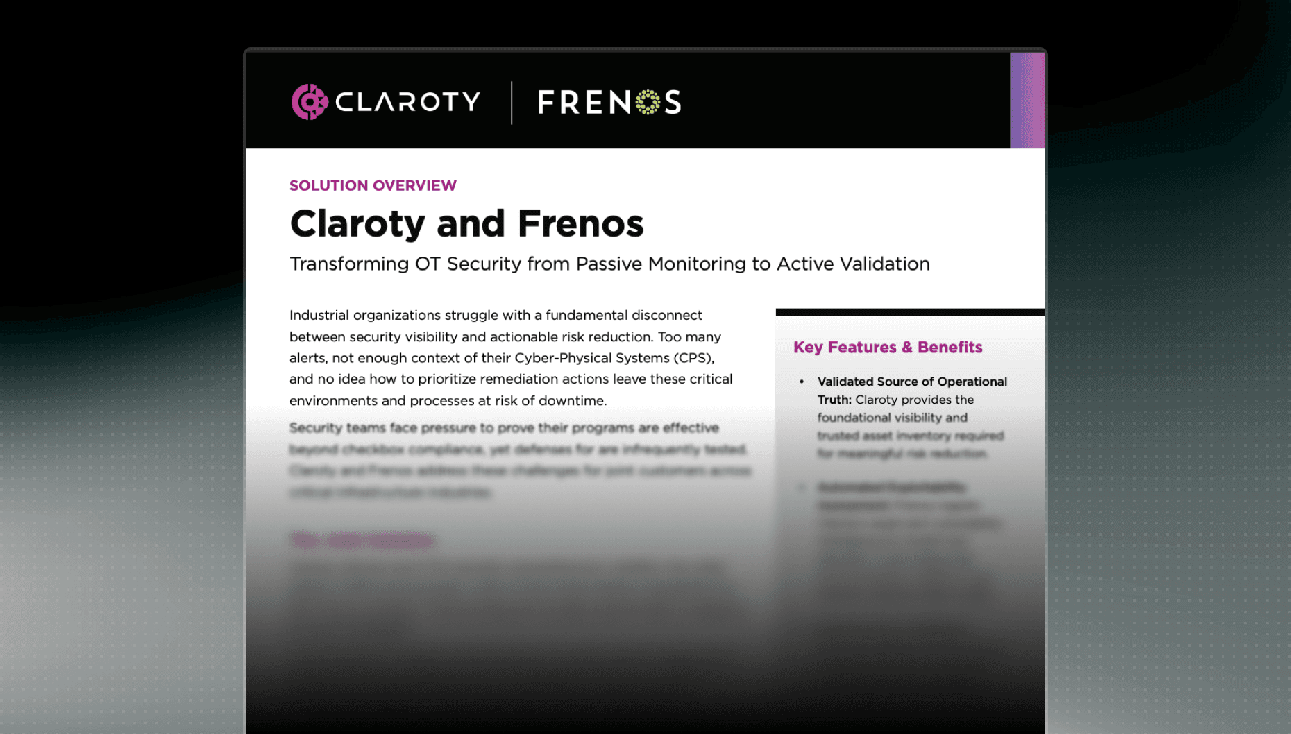 frenos x claroty cover