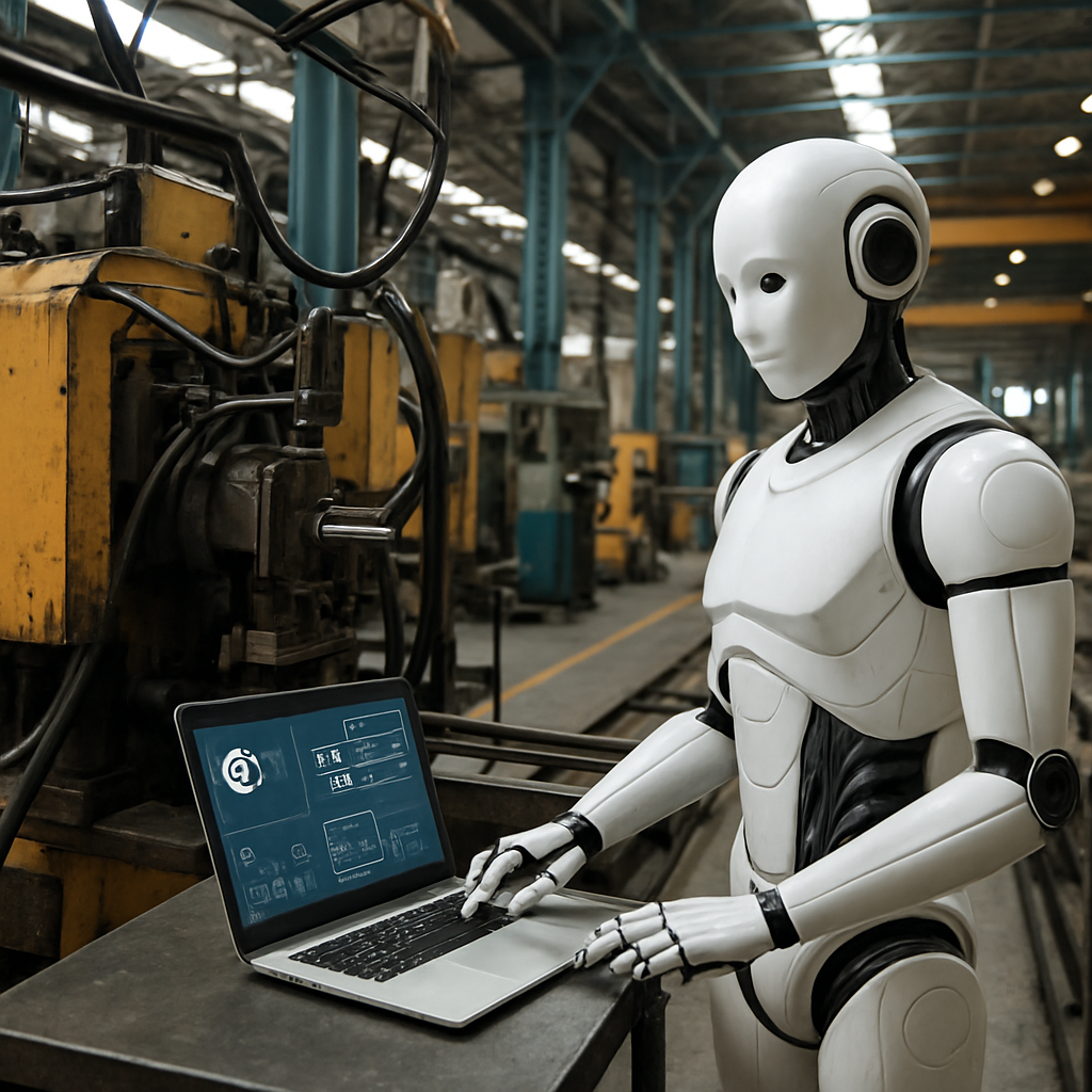 Agentic AI being used in an industrial setting